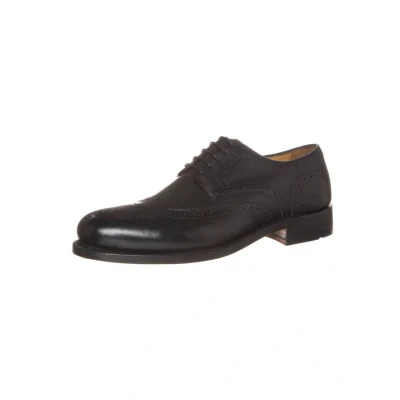 Afbeelding van Gordon and Bros Levet Veterschoenen, Heren, Maat: 42, Black Leer