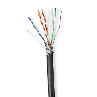 Afbeelding van Netwerkkabel voor buiten Cat6 S/FTP 100 meter (Stugge kern, 100% koper)