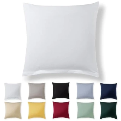 Afbeelding van Alreya kussensloop 80 x cm wit 100% jersey katoen voor kussen cm, hoofdkussensloop, superzachte met ritssluiting