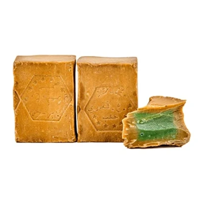 Afbeelding van Carenesse Originele &quot;Aleppo&quot; zeep 2 x 200 g, 55% laurierolie en 45% olijfolie, haarzeep olijfolie zeep, natuurlijke met de hand volgens oud traditioneel recept lange rijptijd
