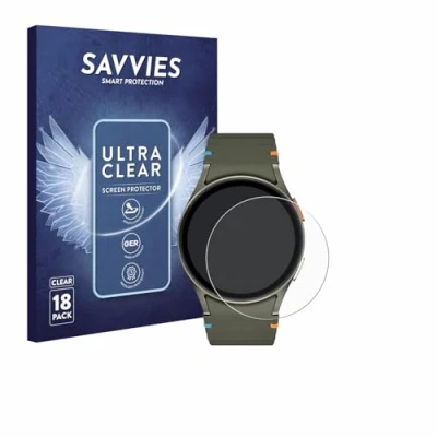 Afbeelding van Savvies Screenprotector voor Samsung Galaxy Watch 7 (40 mm) Folie Beschermfolie transparant (18 Stuks)