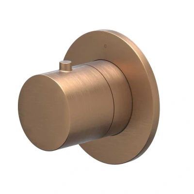 Afbeelding van IVY Bond afbouwdeel inbouw stopkraan symmetry Geborsteld Mat Koper PVD