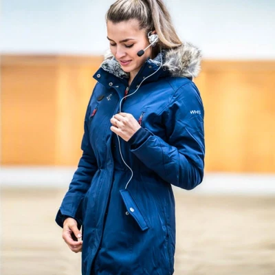 Afbeelding van Whis Coach Long Jas donkerblauw maat:m