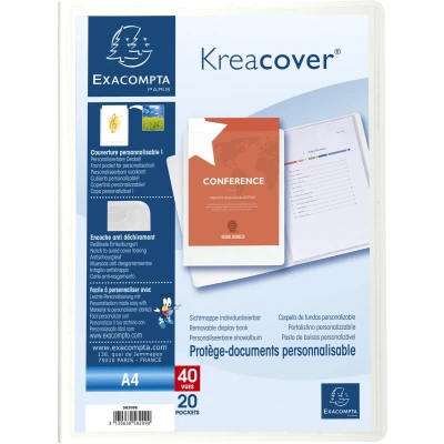 Afbeelding van Showalbum kreacover® vast rug 20 tassen 40 zicht Exacompta