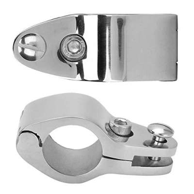 Afbeelding van 2 stks Marine Jaw Slides Rvs Boot Scharnierende Bovenkaak Slide Hardware Fittings Bimini Top Scharnier Rail Mount(20mm)