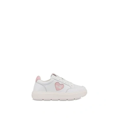 Afbeelding van Love Moschino BOLD Sneakers laag, Dames, Maat: 37, Bianco/cipria Kalfsleer