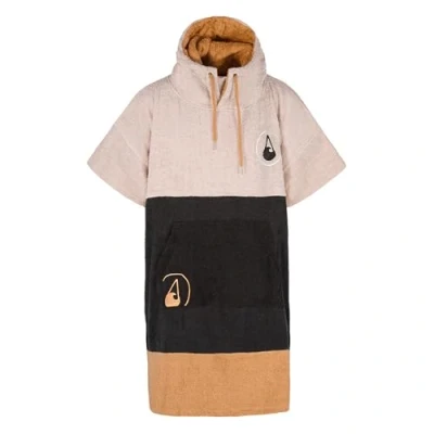 Afbeelding van WAVE HAWAII Campeche Badponcho voor dames en heren, S/M 155 185 cm, surfponcho van 100% katoen, super absorberende badstofdoek, eenvoudig wisselen op het strand