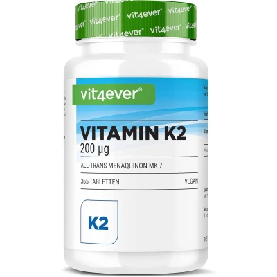Afbeelding van Vitamine K2, 100 mcg 365 tabletten Menachinon MK7 Vit4ever