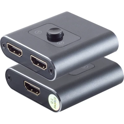 Afbeelding van HDMI schakelaar 2 naar 1 / bi directioneel versie 2.0 (4K 60Hz HDR)