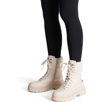 Afbeelding van Marco Tozzi BY Guido Maria Kretschmer Snowboots, Dames, Maat: 42, Cream comb Imitatieleer/ textiel