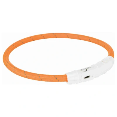 Afbeelding van Trixie Halsband Hond Flash Lichthalsband Usb Tpu / Nylon Oranje 45X0,7 CM (402430)