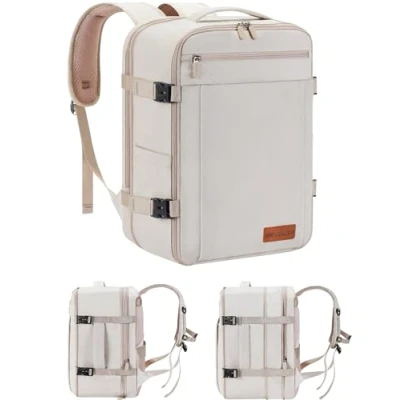 Afbeelding van MOCOCITO Reisrugzak Handbagage 40x30x20, 30L Uitbreidbaar Rugzak voor Mannen Vrouwen Carry on Laptop met Laptopvak 15,6&quot;, Waterdichte Tas Casual Dagrugzak Schooltas