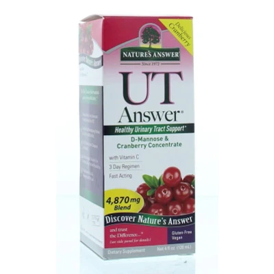 Afbeelding van Natures Answer D Mannose &amp; Cranberry 4900 mg/UT 3 dgn 120 ml