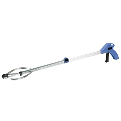 Afbeelding van Wenko grijparm telescopische handgreep grijphulp huishoudhulp grijper 80x15 cm blauw