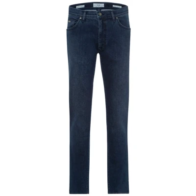 Afbeelding van Brax Cadiz Jeans Donkerblauw maat W 30 L 32 met Regular fit Pasvorm Stretch Suitable Herenkleding