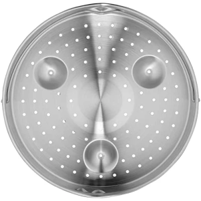 Afbeelding van Silit Sicomatic snelkookpan, stoompan, inzetstuk, roestvrij staal, stoominzet 5,5 cm, geperforeerd, voor snelkookpannen 3,0 8,5 l, vaatwasmachinebestendig