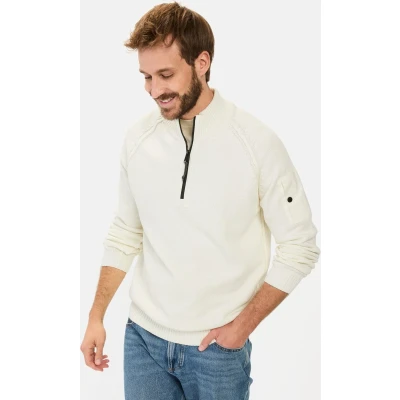 Afbeelding van camel active Trui, Heren, Maat: 5XL, Ecru
