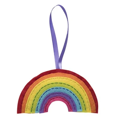 Afbeelding van Trimits Vilt Decoratie Kit: Regenboog, 11.5x16cm, GCK061