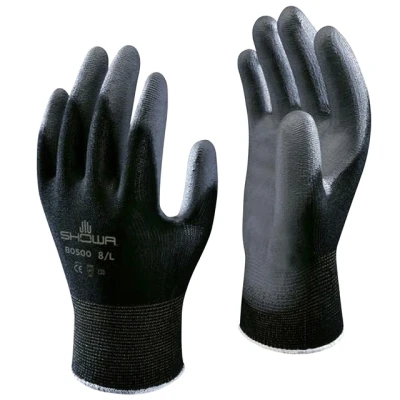 Afbeelding van Showa Werkhandschoen B0500 Pu Gec. Nylon ZWART MT XL