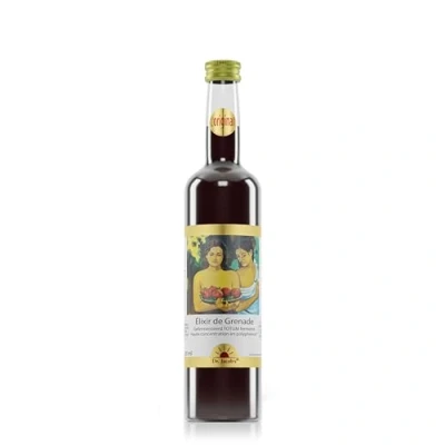 Afbeelding van Dr. Jacob&#039;s granaatappel elixer veganistisch 500 ml I onvervalst fruitige herber granaatappelsmaak 25 porties