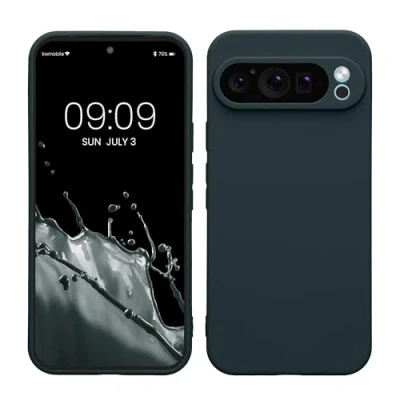 Afbeelding van kwmobile telefoonhoesje geschikt voor Google Pixel 9 Pro XL Hoesje smartphone Precisie camera uitsnede In leisteen