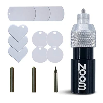 Afbeelding van Brother ScanNCut 3 in 1 Ets /Graveergereedschap Precisie, Regelmatige en stompe graveertips met hart, dog tag cirkel stempelen blanks voor broer scan snijmachines door Zoom Precision
