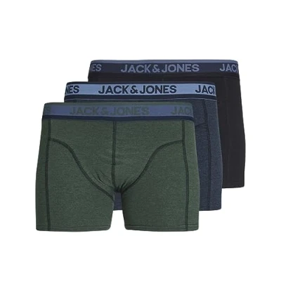 Afbeelding van JACK&amp;JONES ADDITIONALS JACCARLOS TRUNKS 3 PACK Heren Onderbroek Maat M