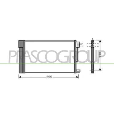 Afbeelding van Condensor, airconditioning PRASCO AA344C003