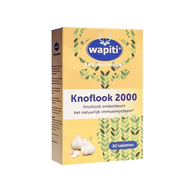 Afbeelding van Wapiti Knoflook 2000, 30 tabletten