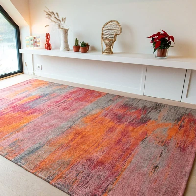 Afbeelding van Vintage vloerkleed Atlantic Monetti 9116 Rood 200x280cm Louis de Poortere