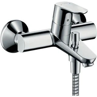 Afbeelding van Hansgrohe Focus 1 grps badmengkraan opbouw koppelingen chroom