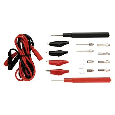Afbeelding van EMOS Universele meetkabelset voor multimeter, meetpunten/multimeter punten/testkabels/testverlengkabel / 14+2 testsondeset, S4001N, zwart rood
