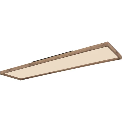 Afbeelding van Globo LED plafondlamp Cinderella hout CCT 120 x 30 cm