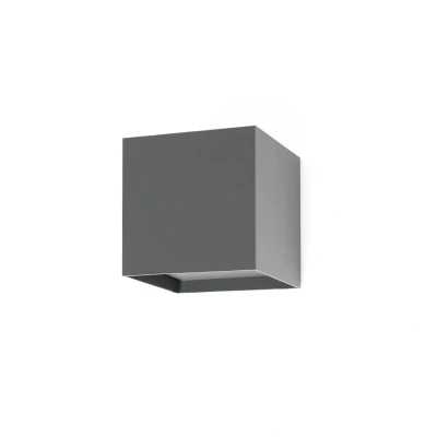 Afbeelding van FARO BARCELONA LED buitenwandlamp Olan, donkergrijs