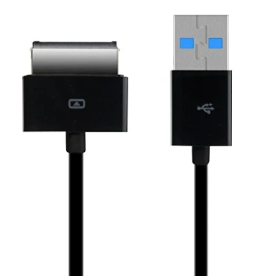 Afbeelding van kwmobile Data /oplaadkabel USB 2.0 compatibel met ASUS EEE Pad Transformer TF101 / TF300 TF201 TF700 in zwart