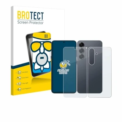 Afbeelding van BROTECT Screenprotector voor Samsung Galaxy S25 (Voor+Achter) Folie Beschermfolie Beschermglas matte