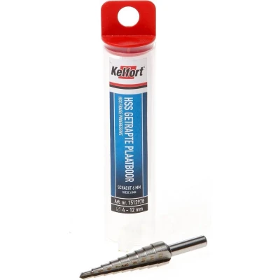 Afbeelding van Kelfort Plaatboor getrapt HSS 9 trappen 6,5 cm