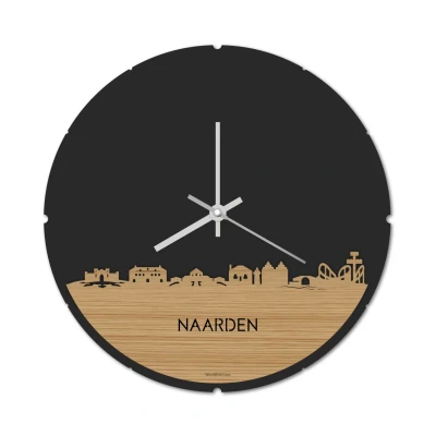 Afbeelding van Skyline Klok Rond Naarden Bamboe