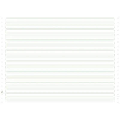 Afbeelding van Exacompta 66311E Verpakking met 2000 vellen computerpapier eindeloos, 380 mm x 11 inch (27,94 cm) 1 voudig, 70 g/m², gelinieerd groen/wit