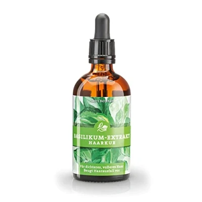 Afbeelding van Sanct Bernhard Basilicum extract haarkuur Voor de verzorging van dun, droog en broos haar Voorkomt haaruitval 100 ml