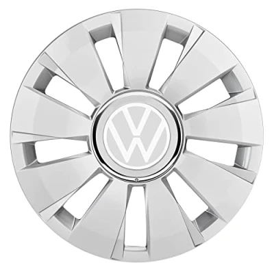 Afbeelding van Volkswagen 1S0071454BYEH Wieldoppen, 4 stuks, stalen velgen, zilver, 14 inch