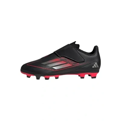 Afbeelding van adidas Performance F50 CLUB VEL Unisex Voetbalschoenen met Kunststof noppen voor kinderen, Maat: 28, Core black/iron met/lucid red