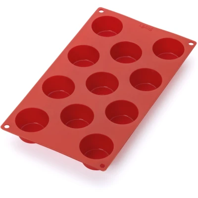 Afbeelding van Lékué siliconenvorm mini muffins 11 st Rood