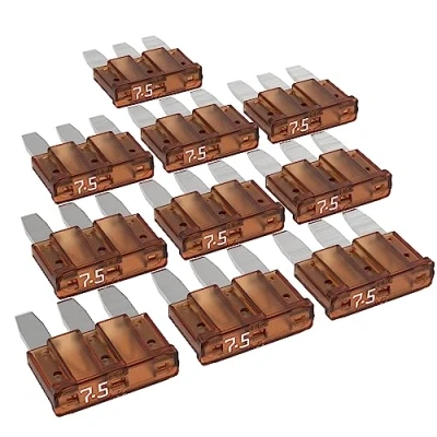 Afbeelding van AUPROTEC Micro 3 autozekeringen platte steekzekeringen MikrOTO III 5A 15A selectie: 7,5 A bruin, 10 stuks