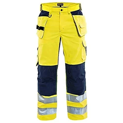 Afbeelding van Blaklader Werkbroek High Vis met ventilatie 1565 1811 Geel/Zwart D124