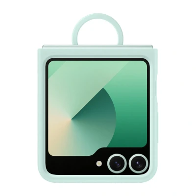 Afbeelding van Samsung Galaxy Z Flip 6 Hoesje Siliconen en TPU (zacht) Backcover/Softcase Groen Telefoonhoesje