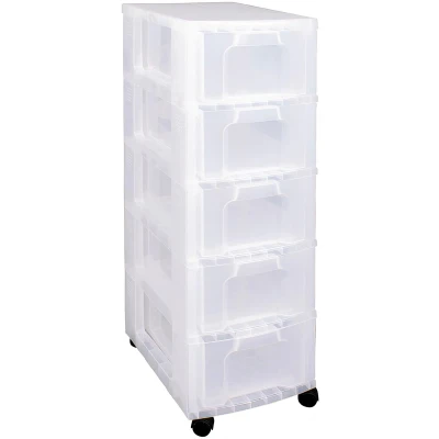 Afbeelding van Really Useful Box Ladenblok 5 X 12 L, Transparant Opbergdoos