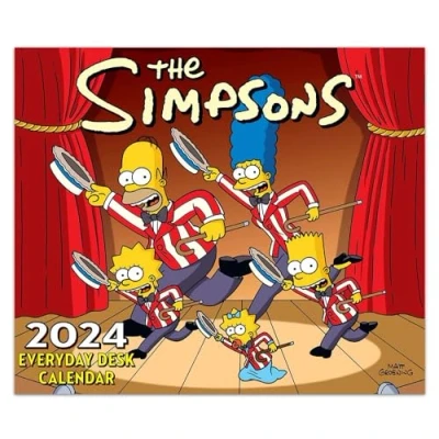 Afbeelding van The Simpsons 2024 Desk Calendar: Original Danilo Tagesabreißkalender [Kalendar]