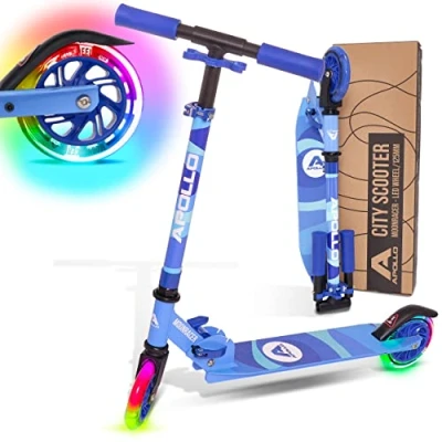 Afbeelding van Apollo Moonracer LED step Kinderscooter met Vering