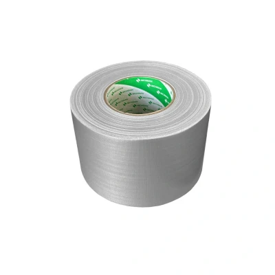 Afbeelding van Nichiban Tape 100mm X 50mtr. Grijs. 1 Rol Grijs Zilver (1 Stuk)